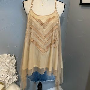 AUTHENTIC ICON DECONSTRUCTED BOHO STYLE TOP/NWOT